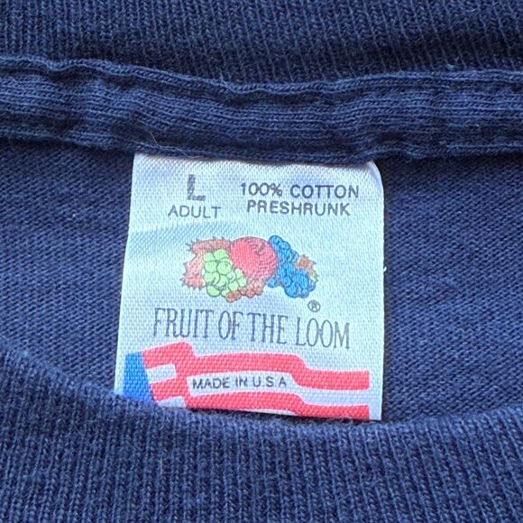 Vintage Fruit Of The Loom Washington D.C. Navy Tee Adult L 1993 Graphic - Picture 5 of 8